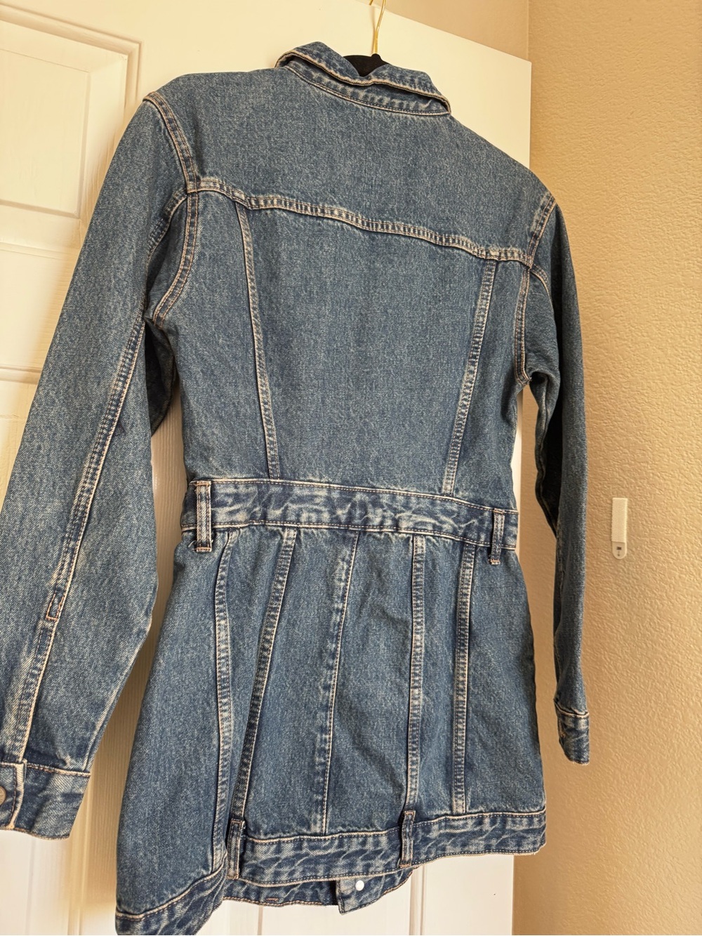 Zara - longs sleeve denim dress - Picture 6 of 6